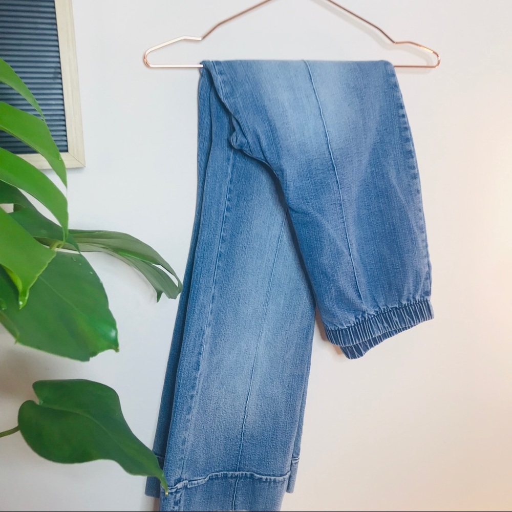 Vtg High Waisted Funky Boot Cut Seem Jeans - Picture 3 of 7